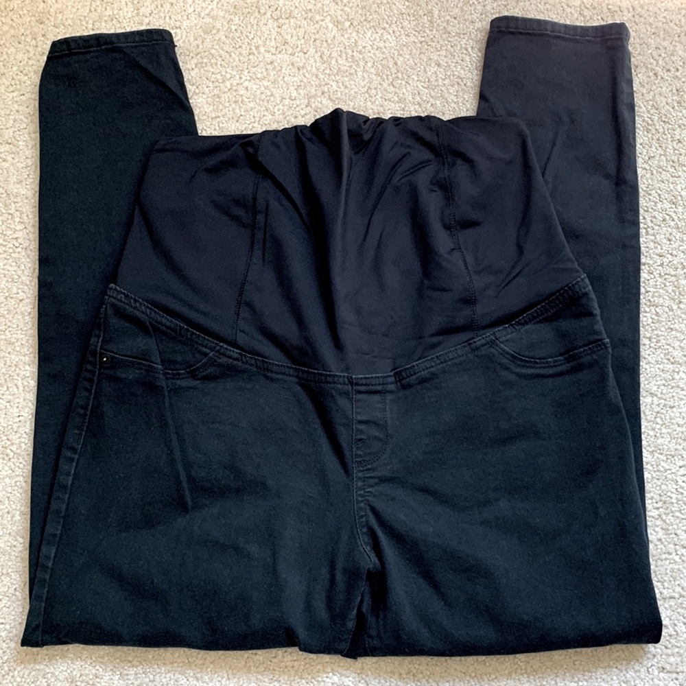 Ingrid and Isabel Maternity Black Skinny Jean